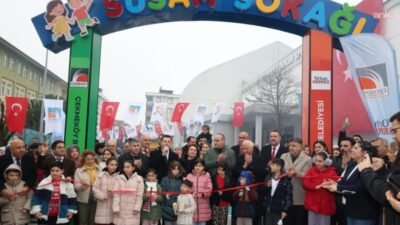 Çekmeköy Belediyesi, Aydınlar Mahallesi’nde yer alan Yeşilyurt Sokak'ı tamamen çocuklara