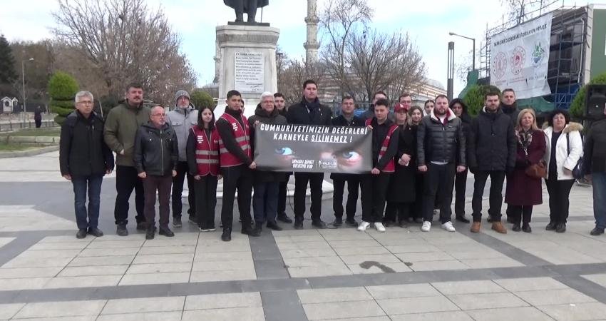 CHP Edirne Halkçı Liseliler İl Başkanlığı, yarıyıl sonunda öğrencilere verilen