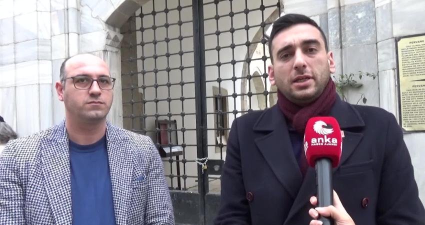 CHP Sinop İl Başkanı Aykut Cem Yalçınkaya, Pervane Medresesi’nin kapısına kilit