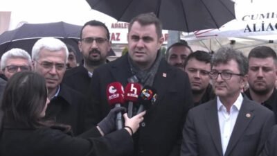 CHP İzmir Milletvekilleri Ümit Özlale, Yüksel Taşkın ve Salih Uzun,
