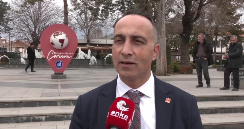 CHP’nin “Millet İradesine Sahip Çıkıyor” mitingi yarın Çorum’da… CHP Çorum İl Başkanı Solmaz: Her kesimden kendini yalnız hisseden, bu iktidar tarafından dışlanmış hisseden herkes, bize mitingin ne zaman yapılacağını soruyor CHP Çorum İl Başkanı Dinçer Solmaz, "Çorum bir tarım kenti,