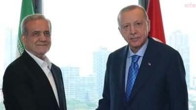 Cumhurbaşkanı Recep Tayyip Erdoğan, İran Cumhurbaşkanı Mesud Pezeşkiyan ile yaptığı