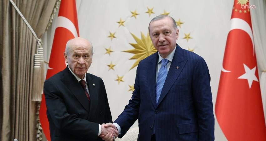 Cumhurbaşkanı Recep Tayyip Erdoğan, MHP Genel Başkanı Devlet Bahçeli ile
