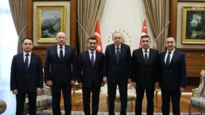 Cumhurbaşkanı Recep Tayyip Erdoğan, Özbekistan Dışişleri Bakanı Bahtiyar Saidov, İçişleri