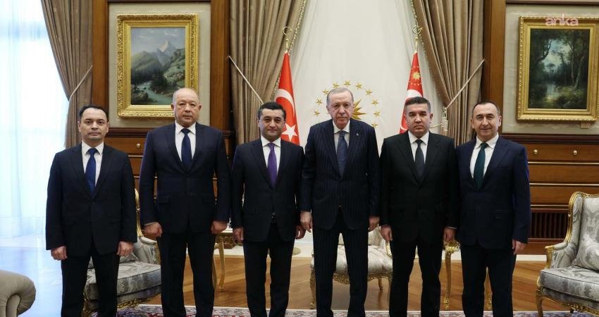 Cumhurbaşkanı Recep Tayyip Erdoğan, Özbekistan Dışişleri Bakanı Bahtiyar Saidov, İçişleri