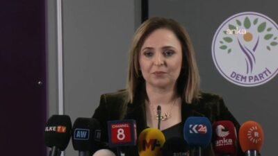 DEM Parti Sözcüsü Ayşegül Doğan, "Nusaybin-Kamışlı sınırında yaşanan bayrak indirme