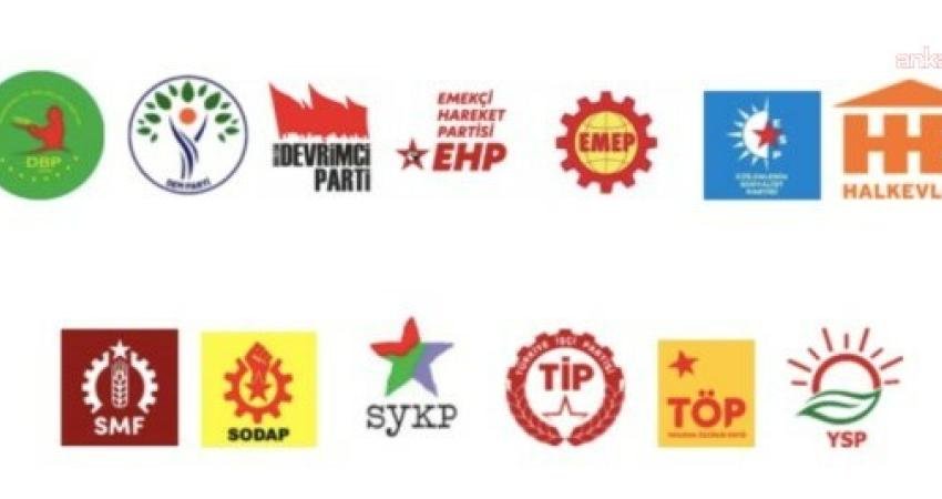 DEM Parti ile birlikte 12 siyasi parti tarafından Suriye’de yaşananlara