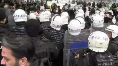 Suriye'nin kuzeyinde yaşanan gelişmelerle ilgili Aksaray'dan Saraçhane'ye yürüyüş gerçekleştirmek isteyen