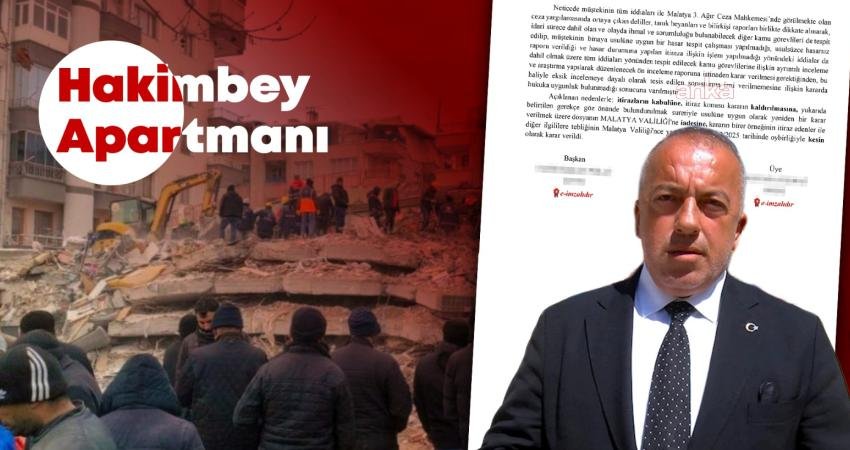 Deprem soruşturmalarında bir ilk: İstinaf, Malatya Çevre Şehircilik İl Müdürü Cengiz Başer ve diğer görevlilere soruşturma izni verilmesini istedi Gaziantep Bölge İdare Mahkemesi 6. İdari Dava Dairesi, 6 Şubat