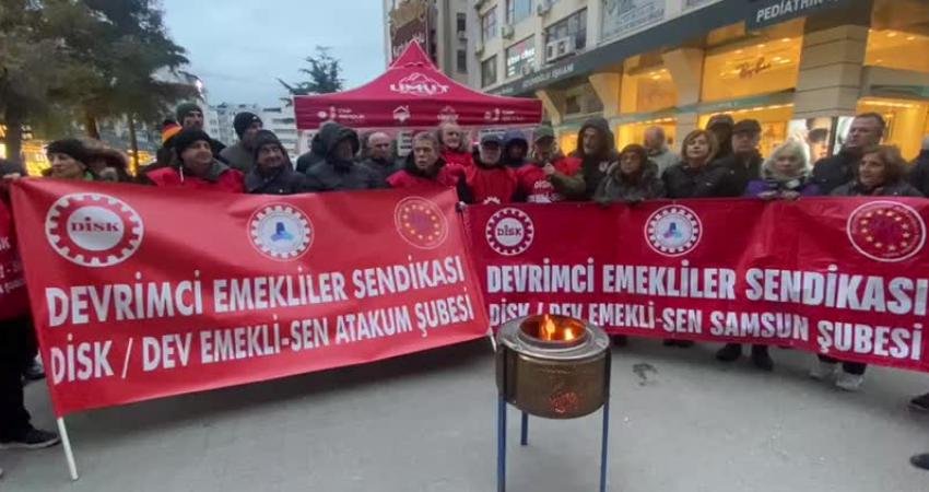 Devrimci Emekliler Sendikası Samsun ve Atakum şubeleri, CHP’nin asgari ücret