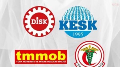 DİSK, KESK, TMMOB ve TTB tarafından Suriye’deki gelişmelere ilişkin yapılan