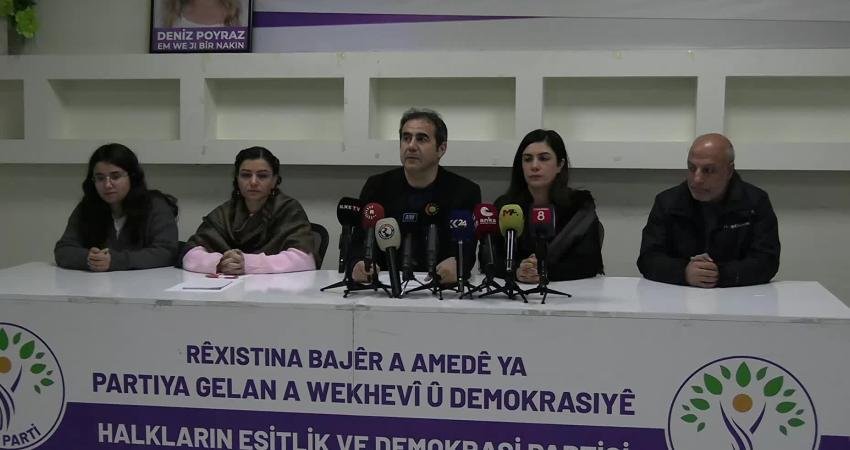 Diyarbakır Valiliği’nin 4 gün sürecek eylem ve etkinlik yasağını duyurmasının