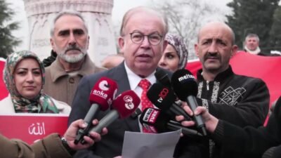 Nusaybin-Kamışlı sınır hattında Türk bayrağına yönelik saldırıyla ilgili Edirnekapı Şehitliği'nde