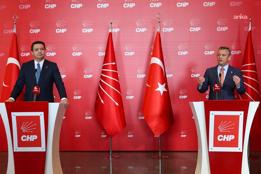 Saadet Partisi Genel Başkanı Mahmut Arıkan, CHP Genel Başkanı Özgür