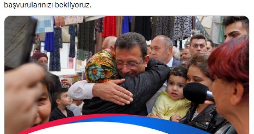 Ekrem İmamoğlu: “Bu yıl 20 bin emekliye yıllık 10 bin TL pazar desteği veriyoruz” Tutuklu İstanbul Büyükşehir Belediye Başkanı ve CHP’nin Cumhurbaşkanı adayı Ekrem