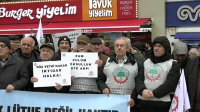 En düşük emekli aylığına bin 62 liralık artışı yeterli bulmayan