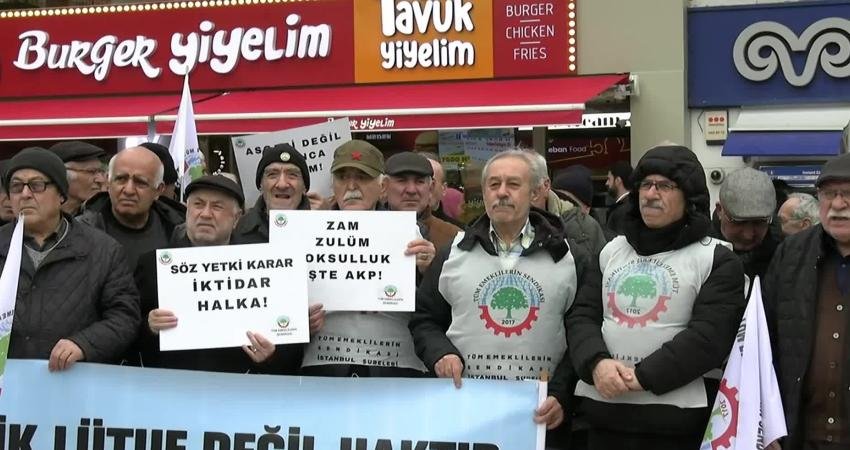 En düşük emekli aylığına bin 62 liralık artışı yeterli bulmayan