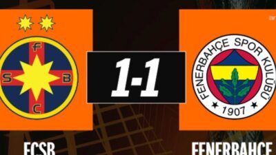 Fenerbahçe, UEFA Avrupa Ligi'nin 8. haftasında karşılaştığı FCSB ile 1-1
