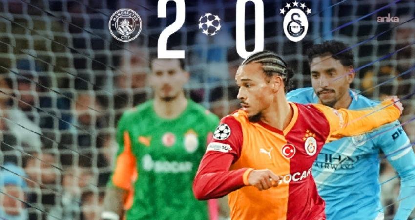 Galatasaray, UEFA Şampiyonlar Ligi'nin sekizinci haftasındaki Manchester City deplasmanında 2-0