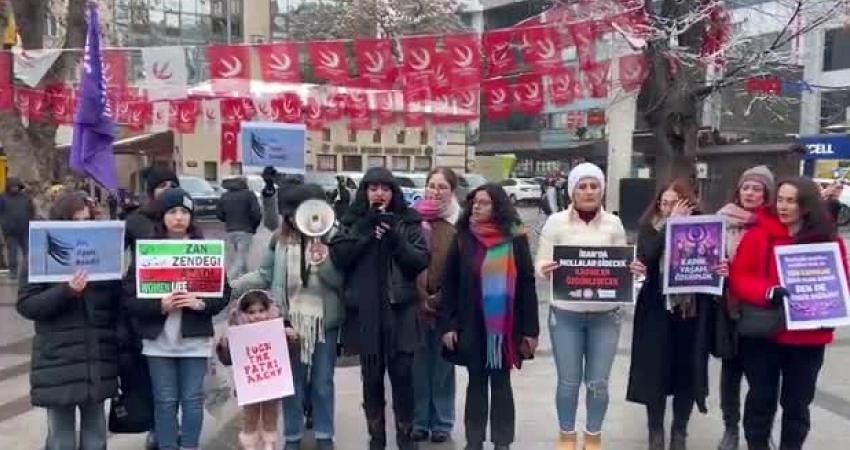 KCDP ile Gaziantep Demokratik Kadın Platformu, İran ve Rojava’da kadınlara