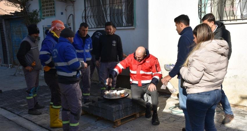 Germencik Belediye Başkanı Burak Zencirci, İstasyon Mahallesi’nde devam eden yol