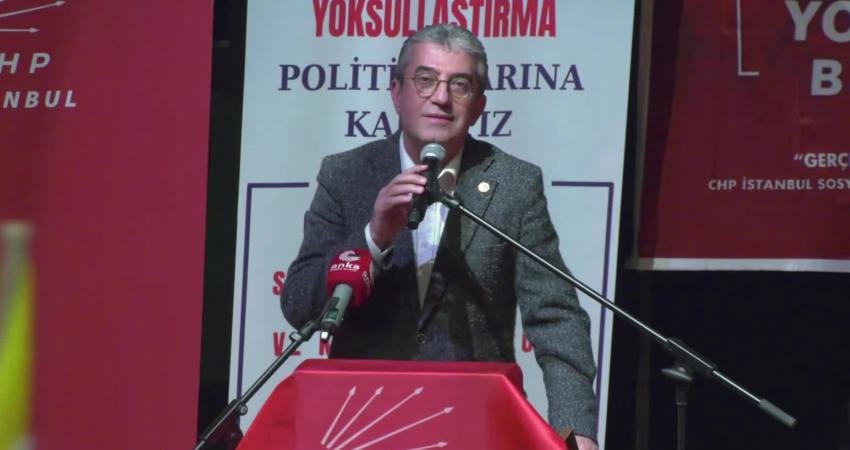 CHP Grup Başkanvekili Gökhan Günaydın, partisinin İstanbul İl Başkanlığı’nın düzenlediği