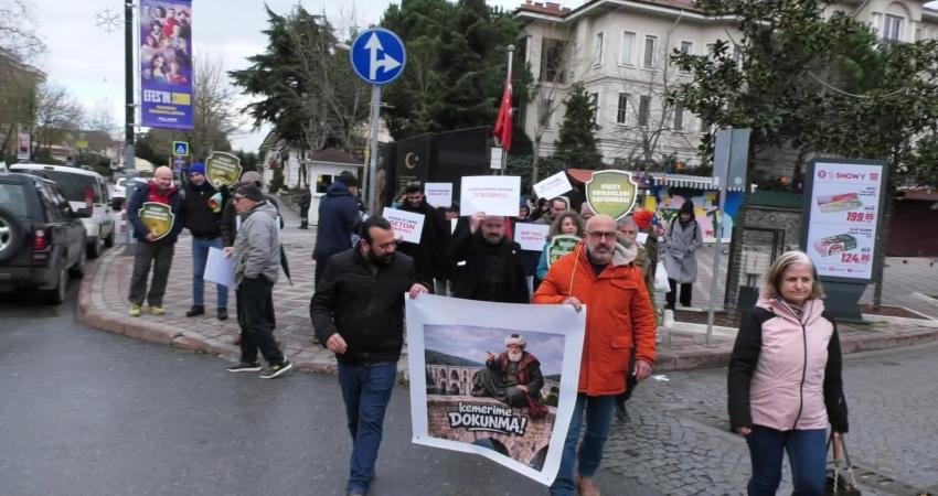 Göktürk sakinleri, tarihi Uzun Kemer'in yanındaki 60 bin metrekare tarlalık
