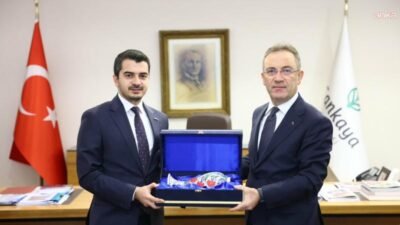 Çankaya Belediye Başkanı Hüseyin Can Güner, Danıştay Başsavcısı Cevdet Erkan'ı