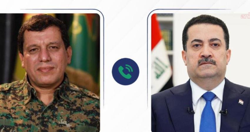 Irak Başbakanı Muhammed Şia el-Sudani, Suriye Demokratik Güçleri (SDG) Genel Komutanı Mazlum