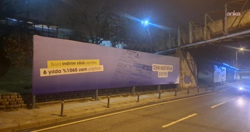 AK Parti İstanbul İl Başkanlığı’nın İstanbul'da bilboardlara astırdığı afişlere İSKİ'den yalanlama geldi. İSKİ