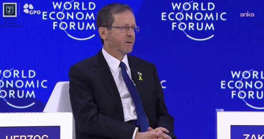 İsrail Cumhurbaşkanı Isaac Herzog, Davos’ta yaptığı açıklamada, “Gazze’de ateşkesin ilerlemesinin