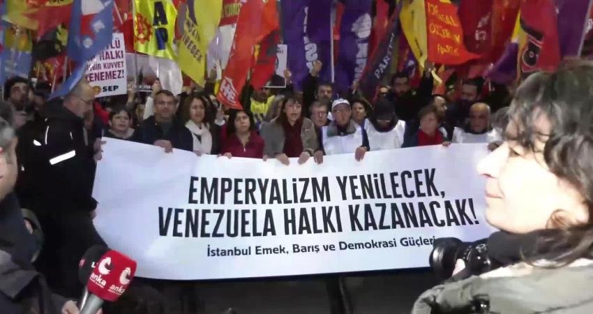 İstanbul  Emek, Barış ve Demokrasi Güçleri Platformu bileşenleri, ABD’nin Venezuela’ya