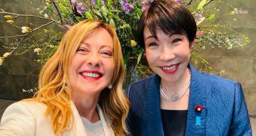 İtalya Başbakanı Giorgia Meloni ile Japonya Başbakanı Sanae Takaichi, Tokyo’da