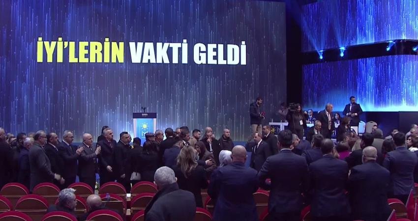 İYİ Parti Genel Başkanı Müsavat Dervişoğlu, tek aday olarak girdiği partisinin
