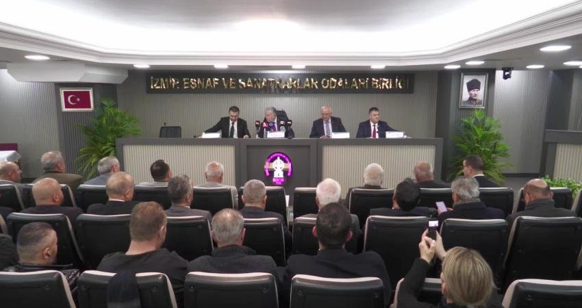 İzmir Esnaf ve Sanatkarlar Odaları Birliği ve kentte falaliyet gösteren