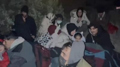 İzmir’in Çeşme ilçesinde Sahil Güvenlik ekipleri tarafından kara üzerinde tespit