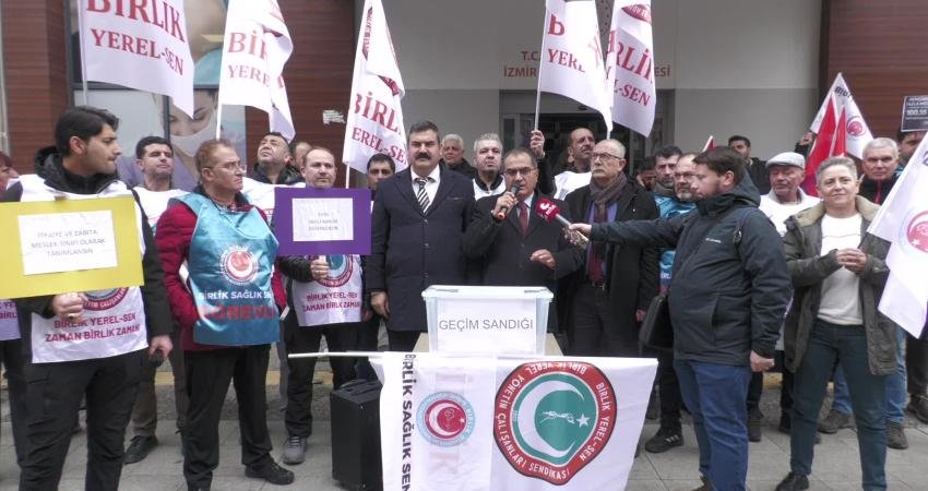 İzmir'de Birlik Sağlık-Sen ve Bağımsız Kamu Görevlileri Sendikaları Konfederasyonu'na (BASK)