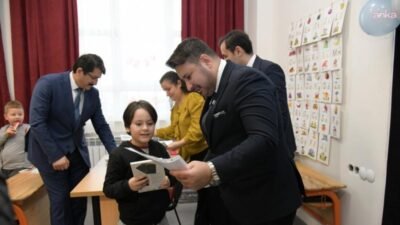 Kahramankazan Belediye Başkanı Selim Çırpanoğlu, 100. Yıl İstiklal İlkokulu’nu ziyaret