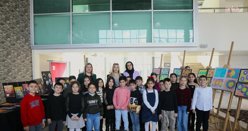 Keçiören Belediyesi Çocuk Eğitim Merkezi (ÇEM) öğrencileri tarafından hazırlanan "Sanatsal