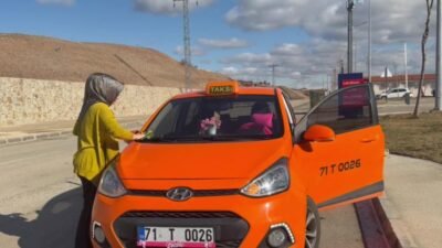 Kırıkkale’de 3 çocuk annesi 39 yaşındaki taksi şoförü Sevda Bozer,