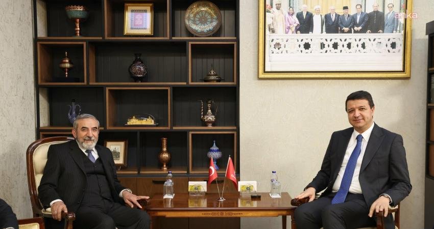 Saadet Partisi Genel Başkanı Mahmut Arıkan, Kürdistan İslami Birlik Partisi lideri Selahaddin