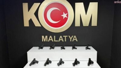 Malatya’da polis ekiplerinin ruhsatsız silah satışı ve bulundurulmasına yönelik düzenlediği