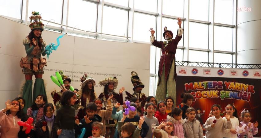 Maltepe Belediyesi’nin yarıyıl tatilindeki çocuklar için düzenlediği "Maltepe Yarıyıl Çocuk