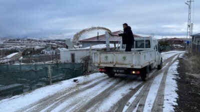 Ankara’ya yağan yılın ilk karıyla birlikte Mamak Belediyesi, ilçe genelinde