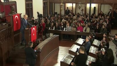 TBMM Başkanı Numan Kurtulmuş, Ankara Diplomat Akademi Kampı'nda yaptığı konuşmada, dünyada yaşanan