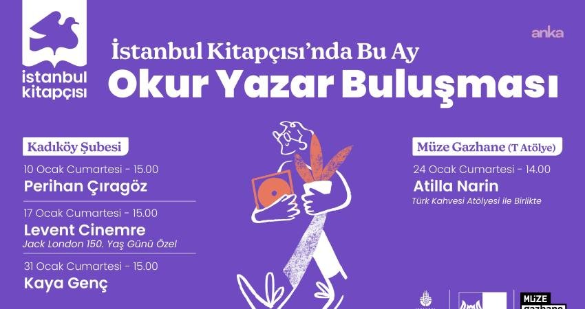 İBB Kültür AŞ’nin İstanbul Kitapçısı şubelerinde düzenlediği Okur Yazar Buluşması,