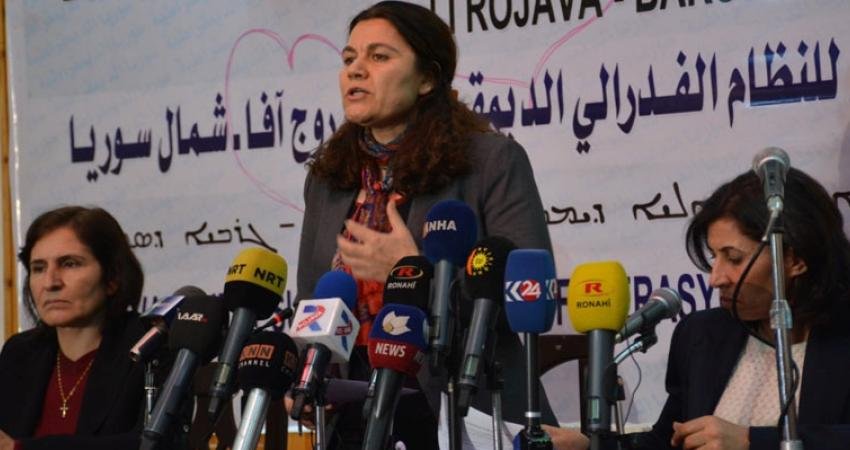 PYD Başkanlık Konseyi Üyesi Foza Yusif, Suriye Cumhurbaşkanı Ahmed Şara