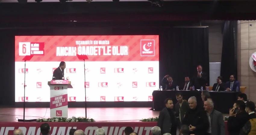 Saadet Partisi Genel Başkanı Arıkan’dan iktidara Gazze için çağrı: ‘One minute Kushner’ demek için Davos’a gerek yok Saadet Partisi Genel Başkanı Mahmut Arıkan, partisinin Manisa 6. Olağan