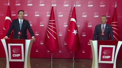 CHP Genel Başkanı Özgür Özel, Saadet Partisi Genel Başkanı Mahmut