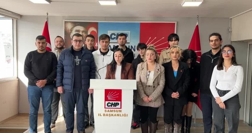 CHP Samsun İl Gençlik Kolları Başkanı Ayşegül Yılmaz, "geçen yıl